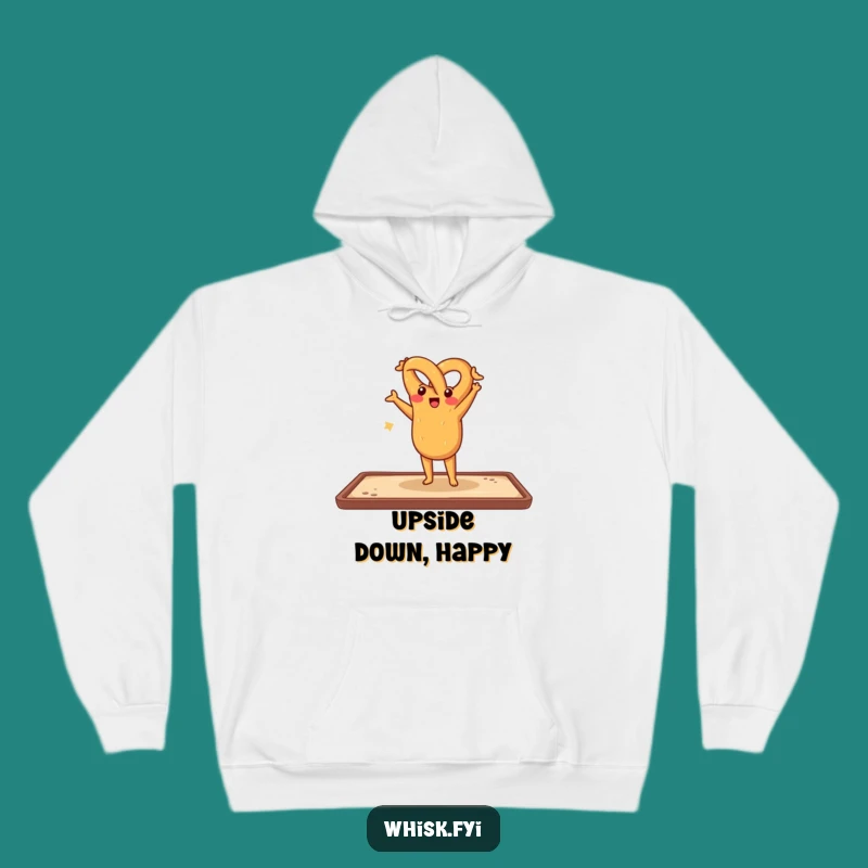 Cozy Pretzel Handstand Hoodie: Warm & Whimsical Sweatshirt, Perfect Funny Gift for Bakers