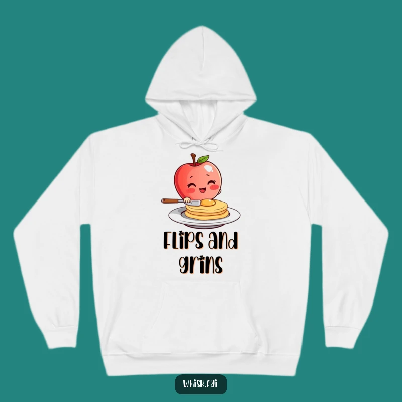 Cozy Funny Apple Pancake Hoodie - Warm Breakfast Humor Gift