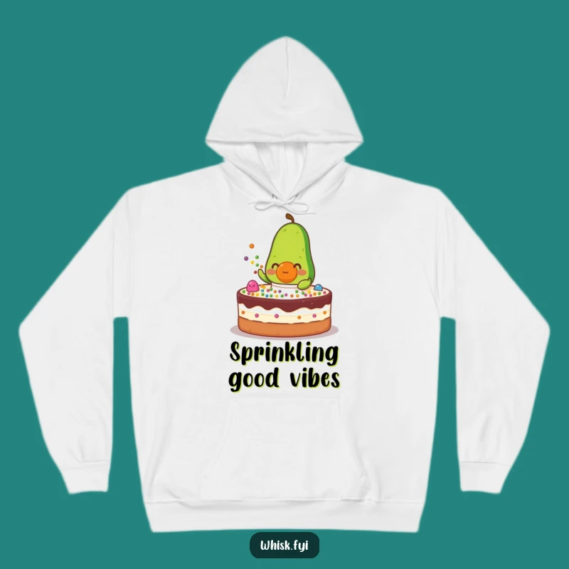 Funny Avocado Baker Hoodie - Cozy Cake Decorating Sweatshirt, Ideal Gift