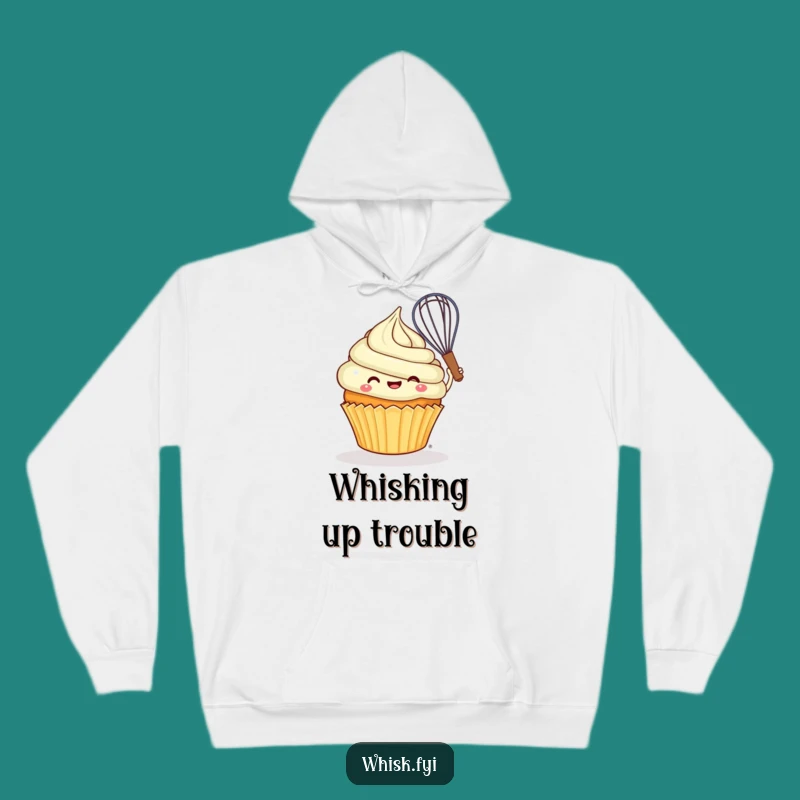 Funny Cupcake Hoodie: Cheerful baker, cozy comfort for a funny gift.