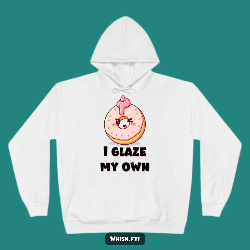 Funny Doughnut Frosting Hoodie - Cozy & Mischievous Pastry Gift