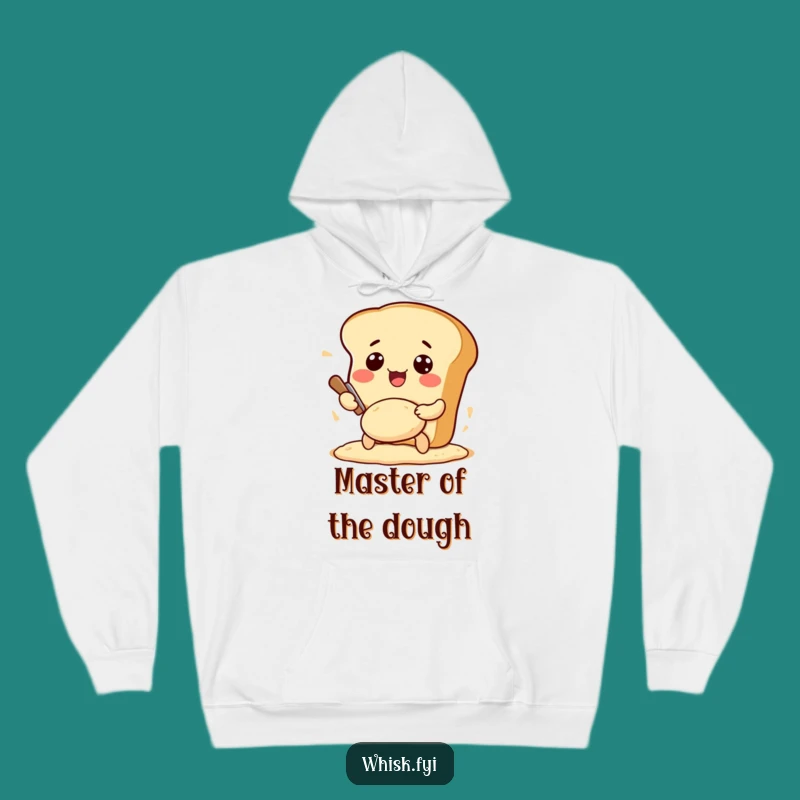 Funny Kawaii Bread Hoodie: Cozy Baker Kneading Dough, Amazing Funny Gift