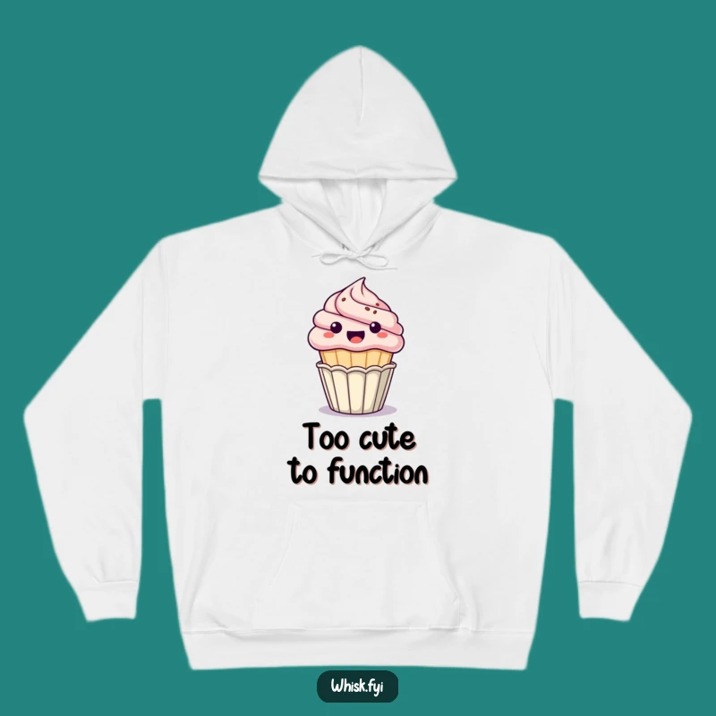 Funny Kawaii Cupcake Hoodie: Cozy & Hilarious Dessert Apparel for Gift