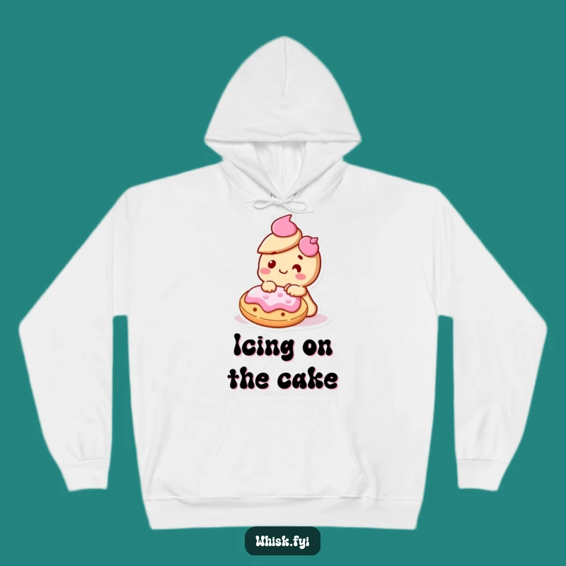 Cozy Funny Kawaii Cookie Hoodie - Decorating Delight Humor Gift for Sweet Moments