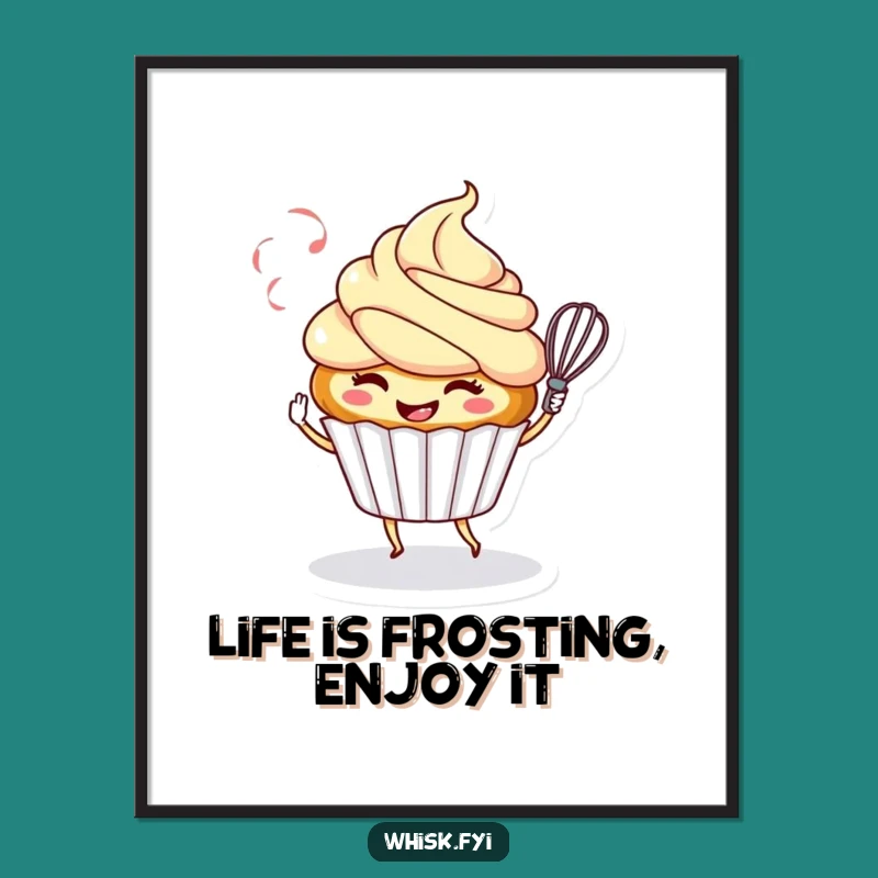 Funny Free Printable Wall Art: Cupcake Chef Whirling, Hilarious Downloadable Decor for Sweet Spaces!