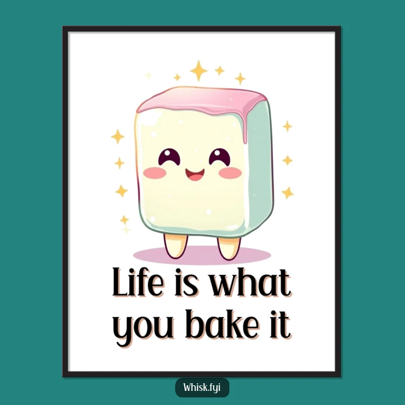 Funny Free Printable Wall Art: Sugar Cube Sparkle - Downloadable Decor