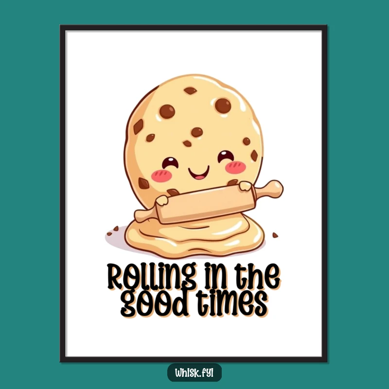 Free Printable Baking Fun Cookie Wall Art: Funny Downloadable Home Decor