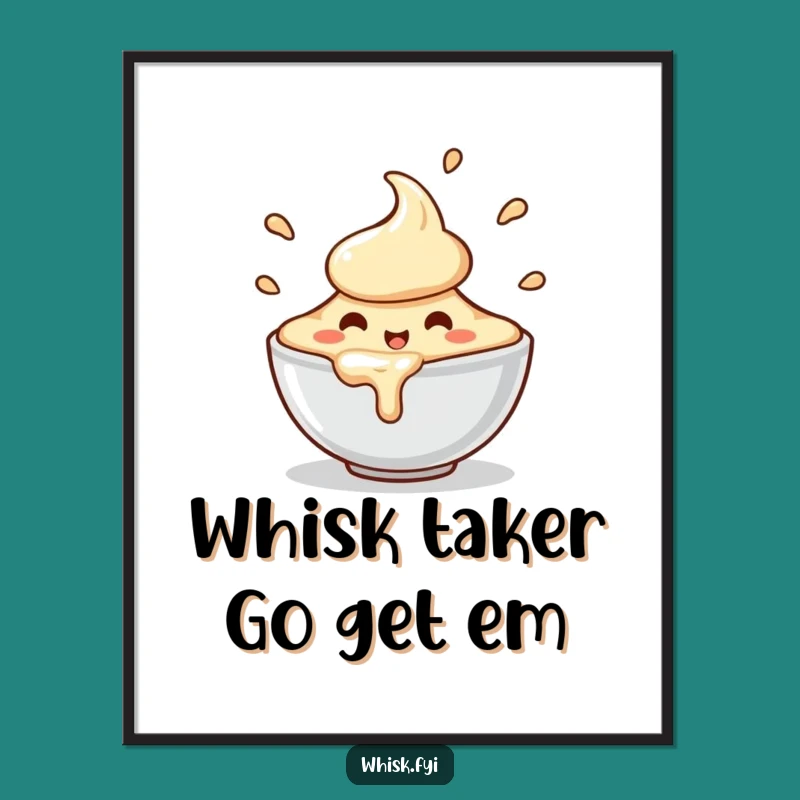 Funny Free Printable Wall Art: Batter Spill Fun - Downloadable Decor