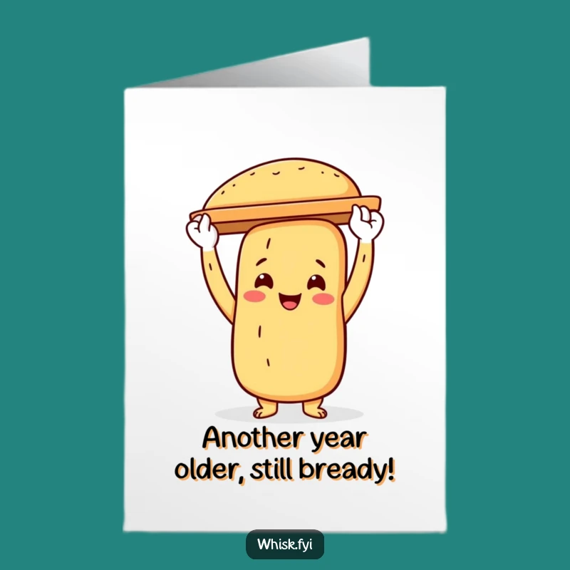 Free Printable Baguette Birthday Card: Funny Baker Downloadable Gift!