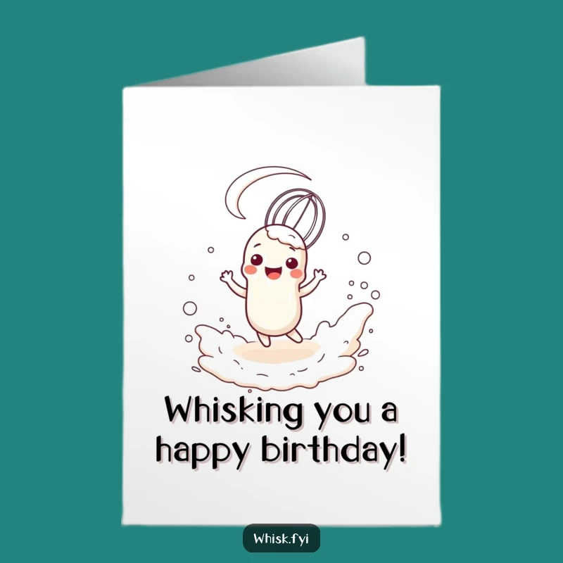 Free Printable Birthday Card: Whisk Wizard - Funny Flourish Downloadable Gift!
