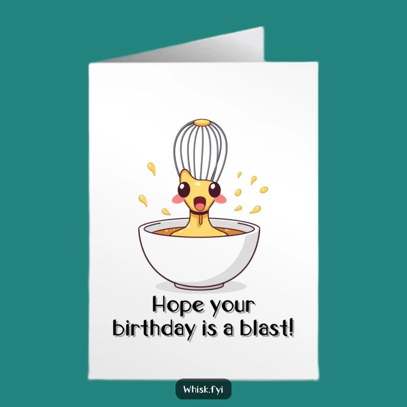 Free Printable Whisk Birthday Card: Dizzy Sprinkle Surprise!