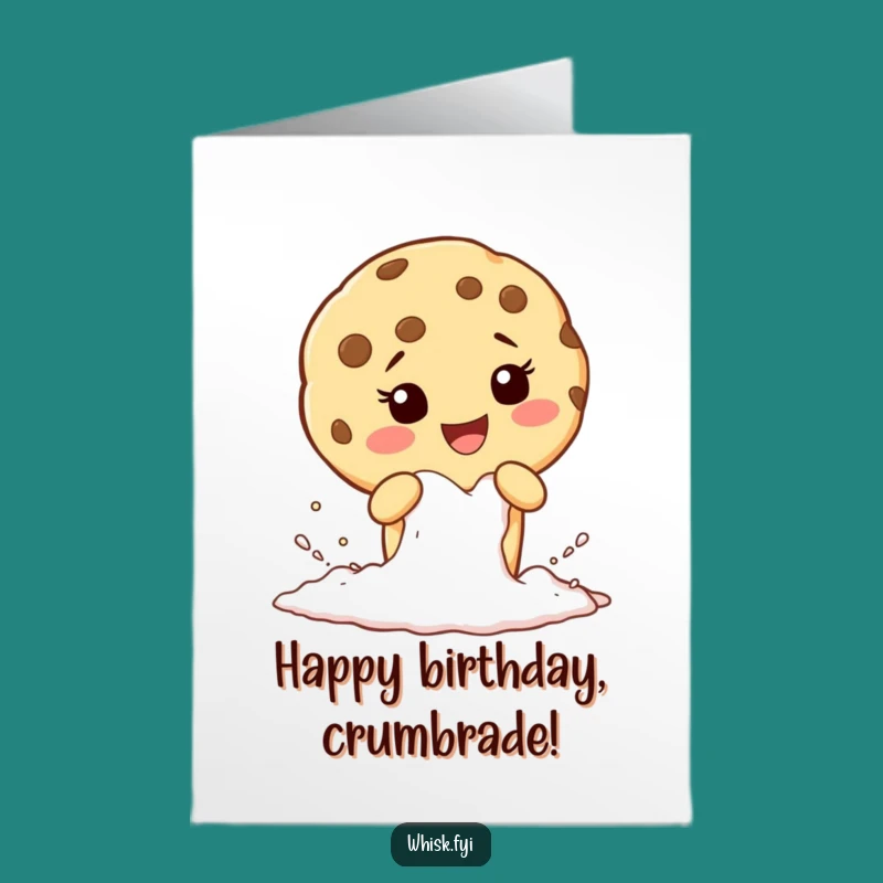 Free Printable Birthday Card: Funny Cookie Sifting - Downloadable Baking Fun