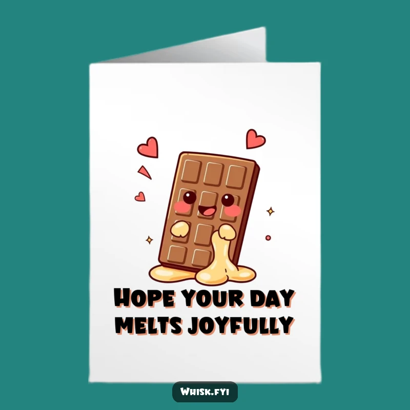 Melting Chocolate Birthday Card: Free Printable Bliss for a Sweet Day!