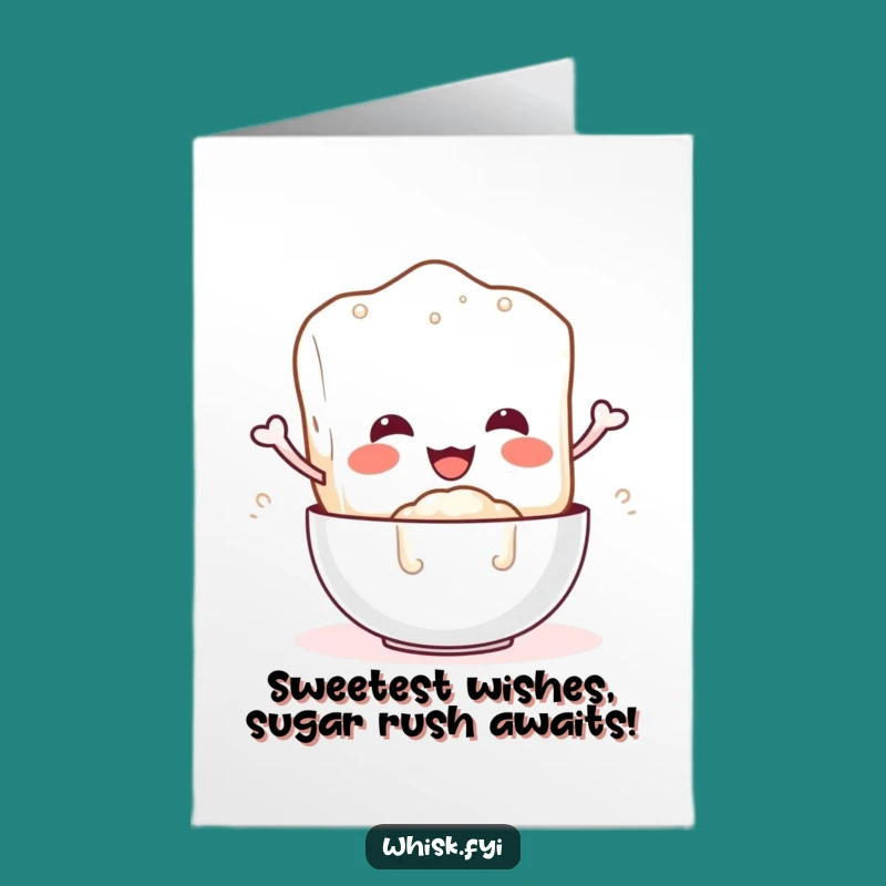 Sweet Sugar Cube Birthday Card: Free Printable Fun for a Deliciously Funny Celebration