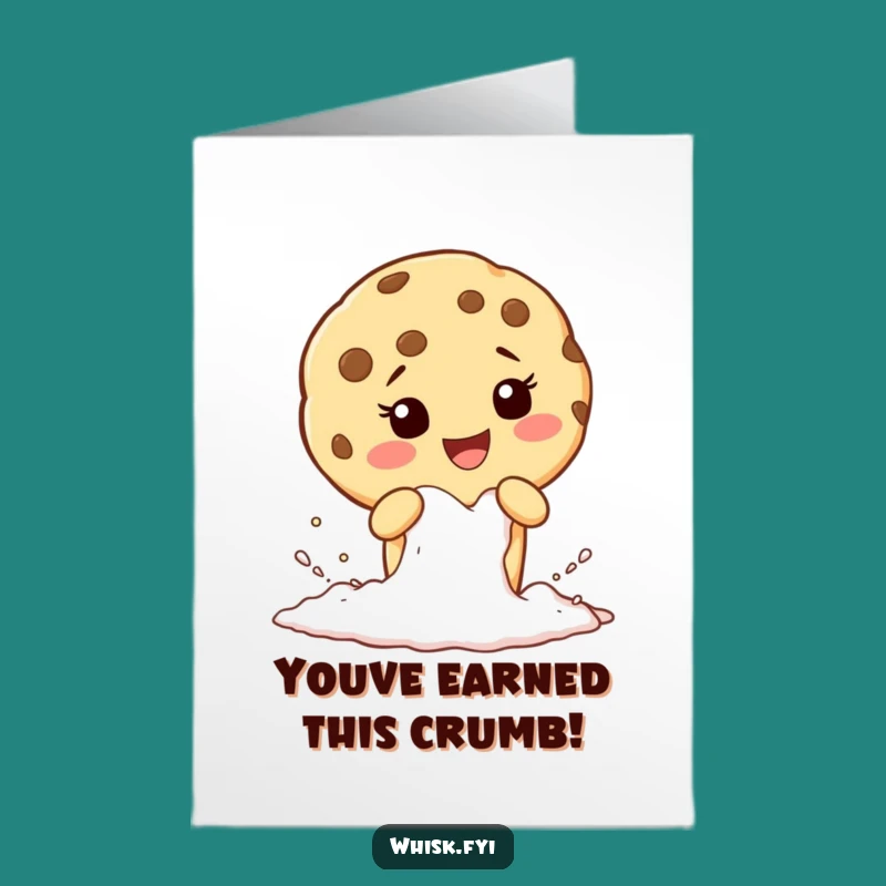 Free Printable Congrats Card: Funny Cookie's Baking - Downloadable Achievement Art
