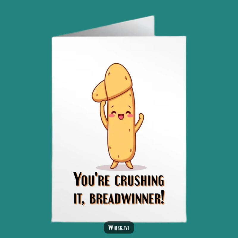 Free Printable Congrats Card: Baguette's Triumph - Hilarious Downloadable Gift