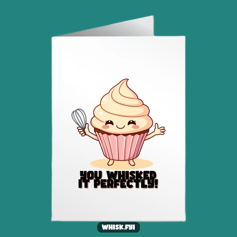 Free Printable Congrats Card: Funny Cupcake's Offer - Downloadable Baking Congrats