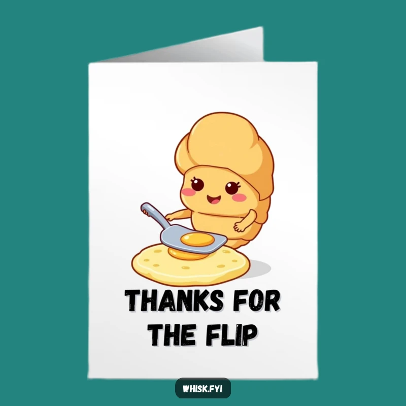 Free Printable Croissant Thank You Card Funny Downloadable Gift for Foodie Thanks