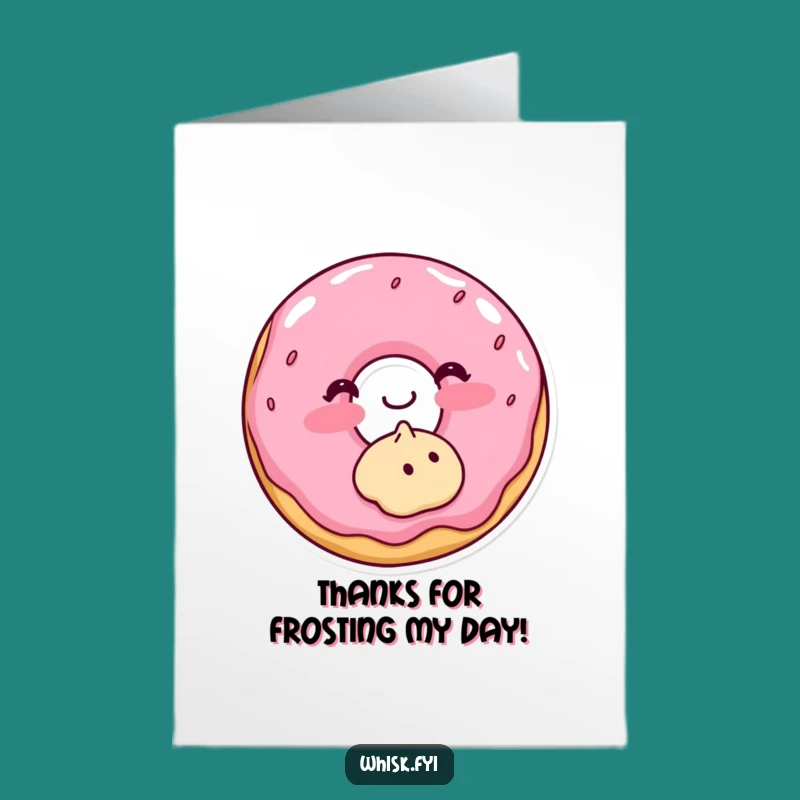 Free Printable Thank You Card: Donut's Sweet Thanks Funny Downloadable Gift