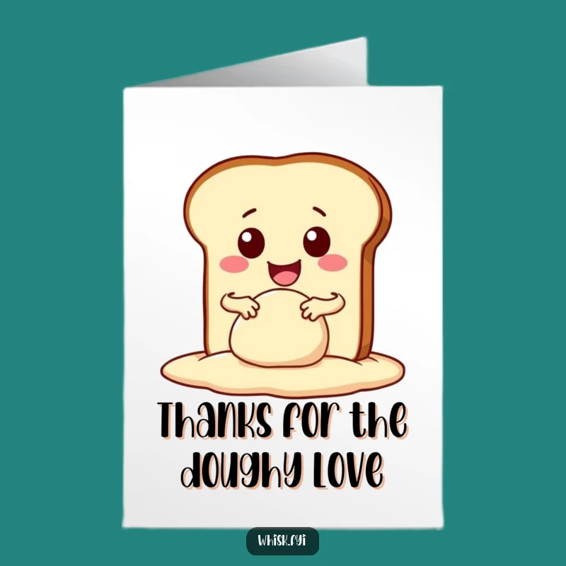Free Printable Thank You Card: Grateful Bread Kneading, DIY Gift for Your Sweetness