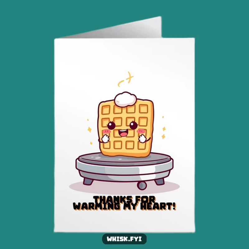 Free Printable Thank You Card: Waffle Courage Funny Downloadable Gift