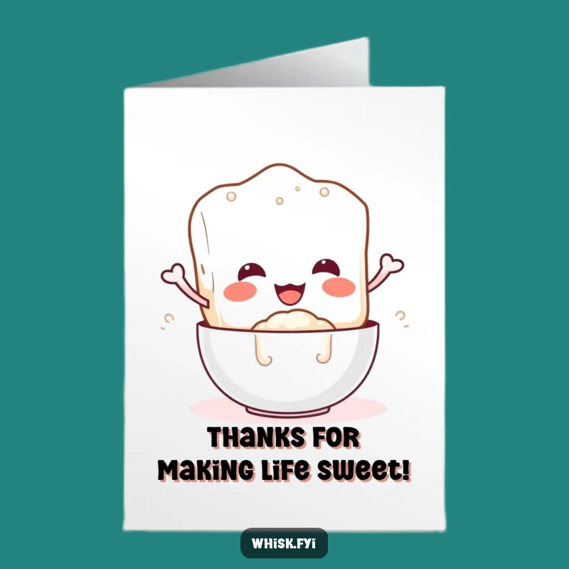 Sweet Gratitude Sugar Cube Card: Free Printable Thanks for a Deliciously Funny Gesture