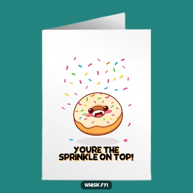 Free Printable Thank You Card: Sweet Kawaii Donut Appreciation Downloadable Gift