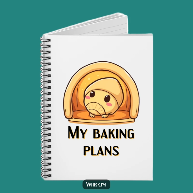 Funny Croissant Oven Notebook: Jot Down Baking Secrets