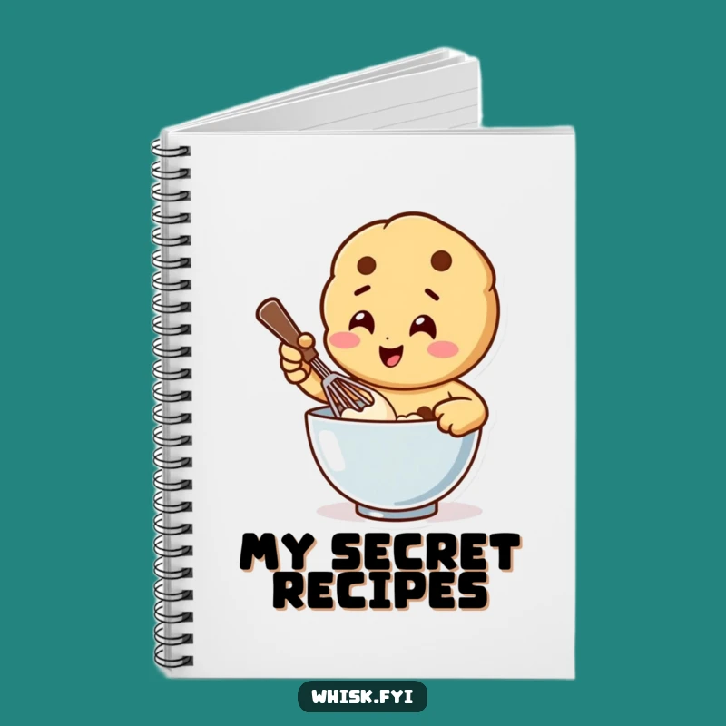 Funny Whisking Cookie Notebook: Jot Down Recipes with Baking Humor