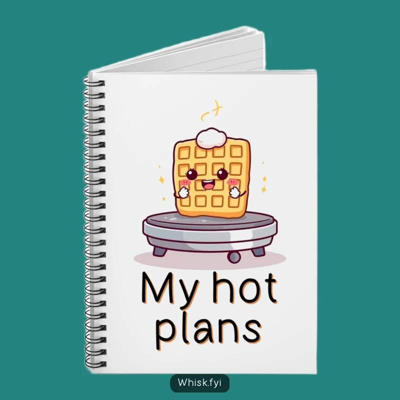 Funny Waffle Griddle Notebook A Journal for Determined Ideas