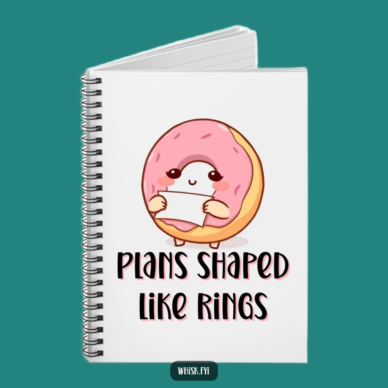 Funny Donut Folding Notebook: Determined Baker Journal for Recipes Gift