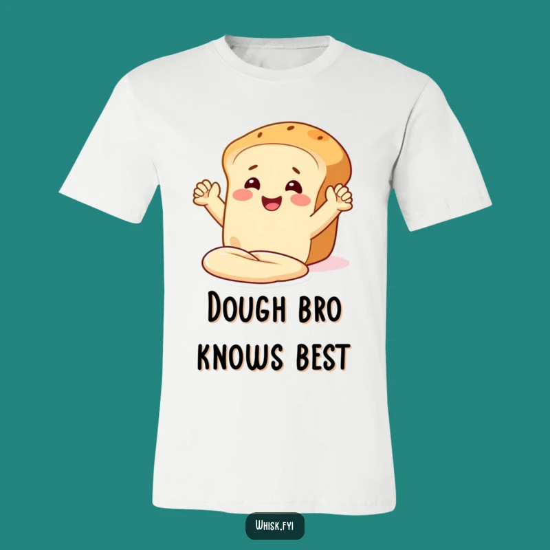 Funny Bread Kneading T-Shirt: A Smiling Loaf Baking Hilarious Joyful Moments