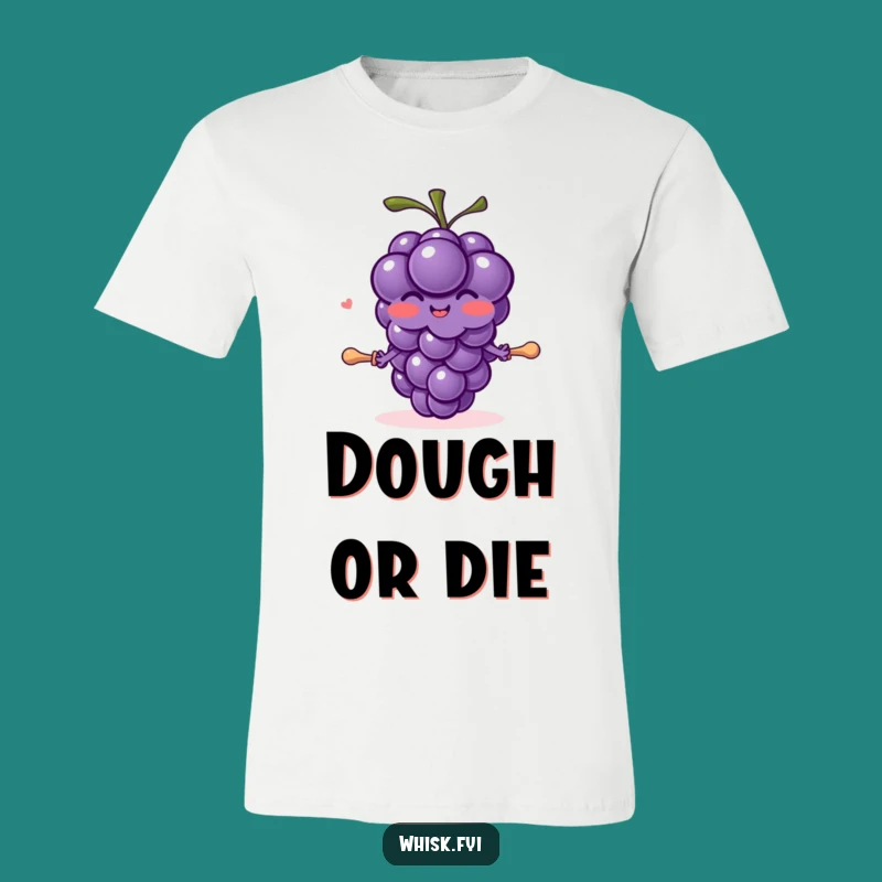Funny Grape Baker T-Shirt - Joyful Dough Rolling Tee, Great Funny Gift