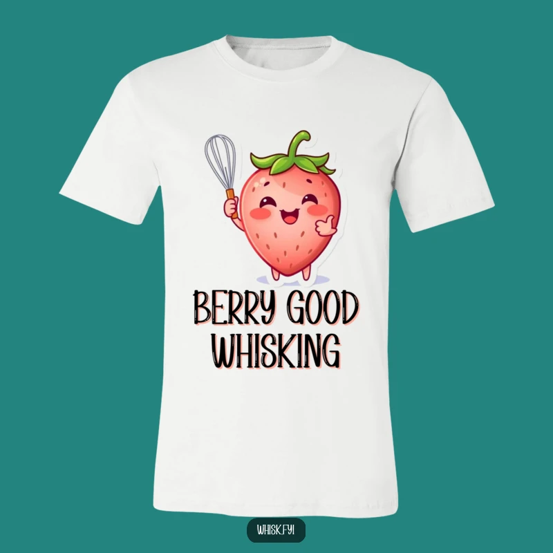 Funny Strawberry Whisk T-Shirt: Bake Up Smiles with this Hilarious Tee