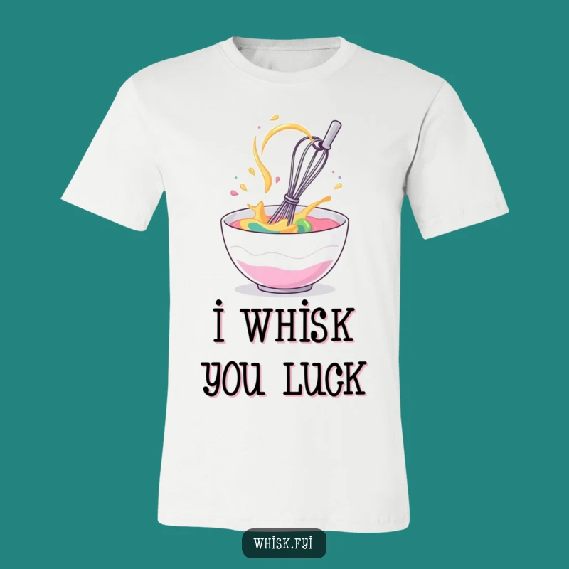 Funny Whisk Batter T-Shirt: Giggling Utensil Creates Hilarious Baking Vibes