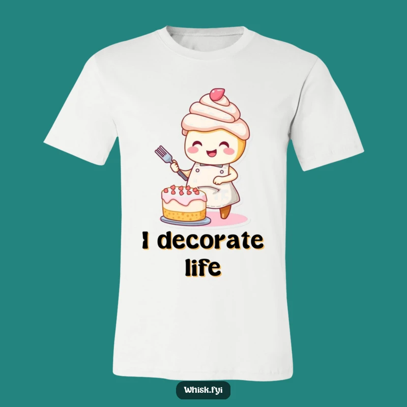 Funny Cupcake Decorator T-Shirt: Joyful Baker Tee, Awesome Gift