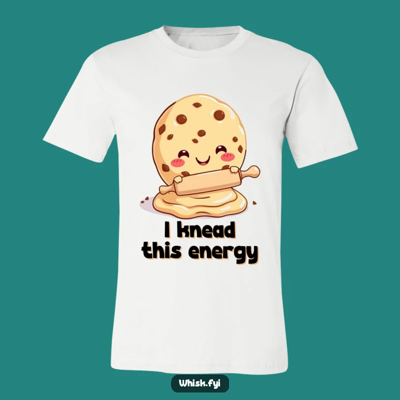 Funny Cookie Dough Rolling T-Shirt - Hilarious Baking Apparel Gift