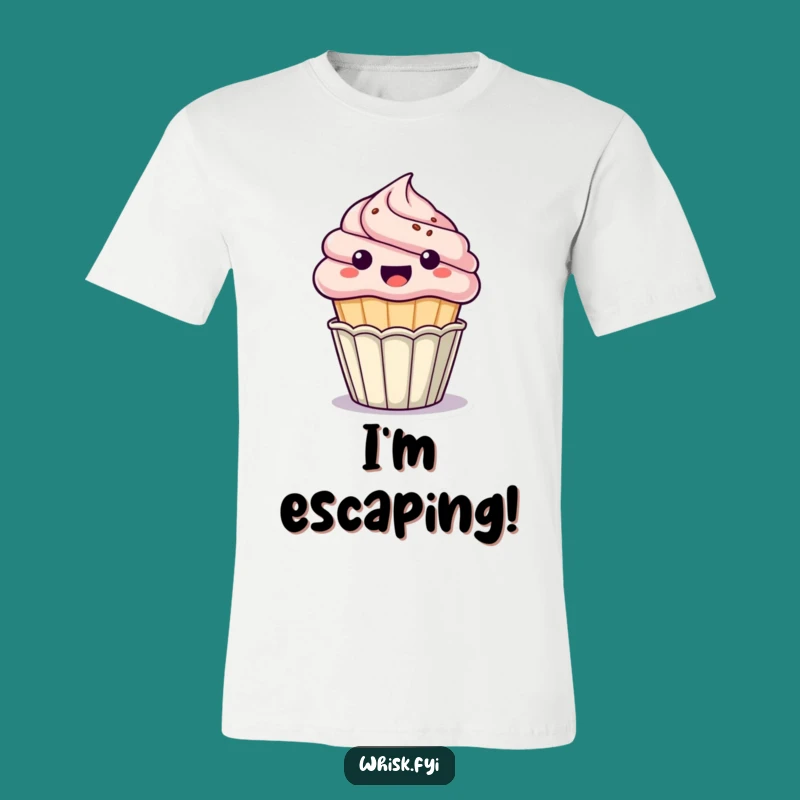 Funny Kawaii Cupcake T-Shirt: Hilarious Dessert Graphic Tee for Sweet Gift