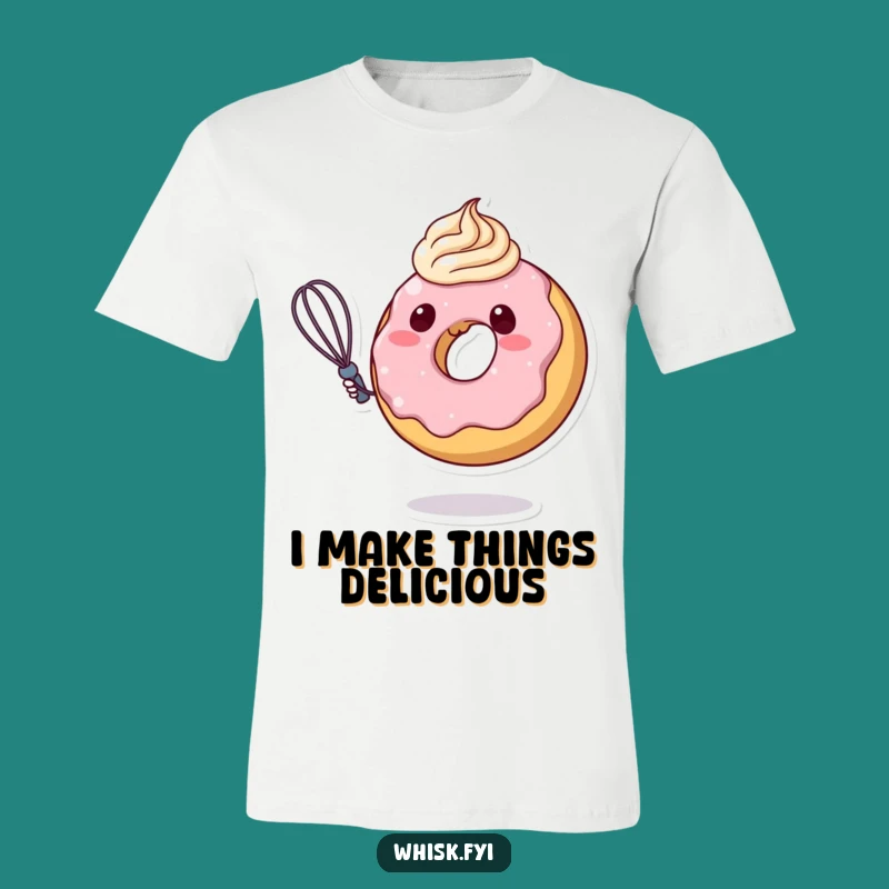 Funny Donut Swirling Frosting T-Shirt: Cute Pastry Art Funny Gift for Bakers
