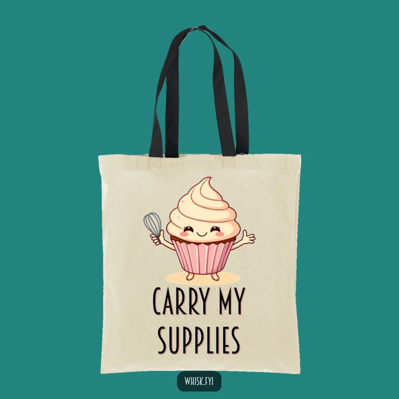 Funny Cupcake Baker Tote Bag - Sweet & Practical Kitchen Gift