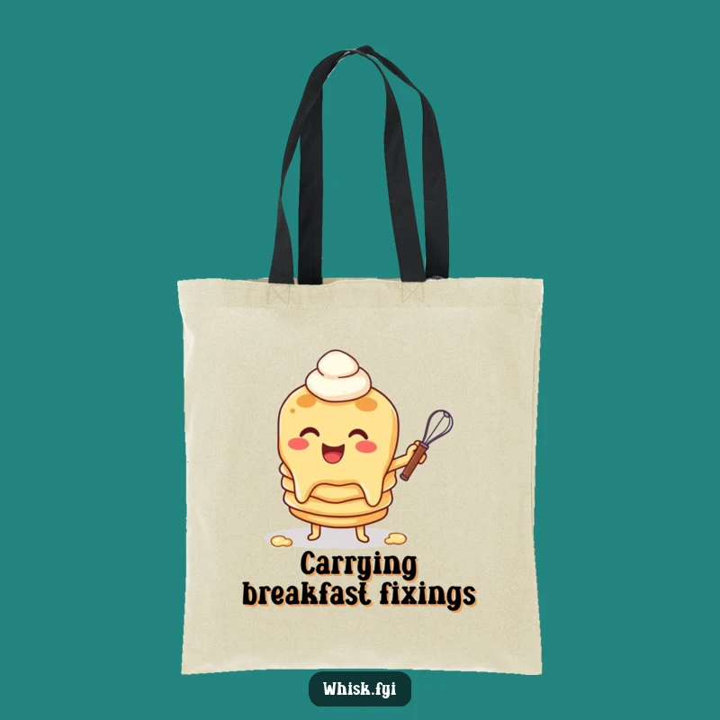 Funny Pancake Whisk Tote Bag: Carry Your Breakfast Essentials Hilariously