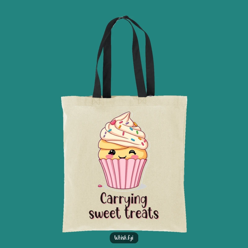 Funny Cupcake Decorating Tote Bag: Carry Sweetness in Style, Great Funny Gift for Treat Lovers