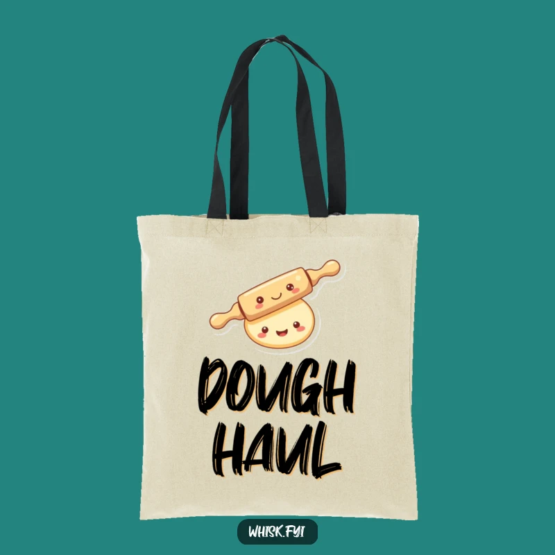 Funny Kawaii Rolling Pin Tote Bag: Baking Essentials Carry-All, Ideal Gift