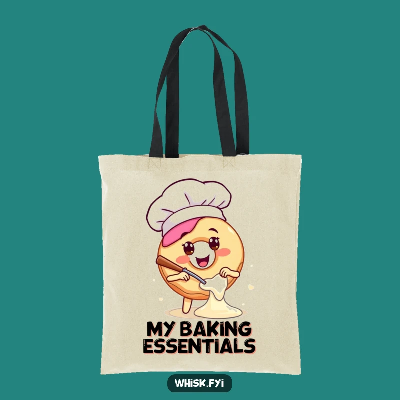 Funny Chef Donut Tote Bag: Spacious & Sweet Carry-All, Great Funny Gift for Bakers