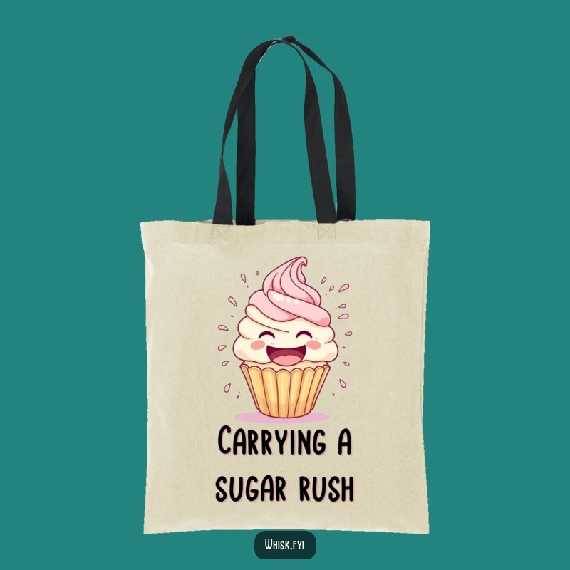 Funny Cupcake Explosion Tote Bag: Carry Some Laughs, Perfect Funny Gift for Shoppers