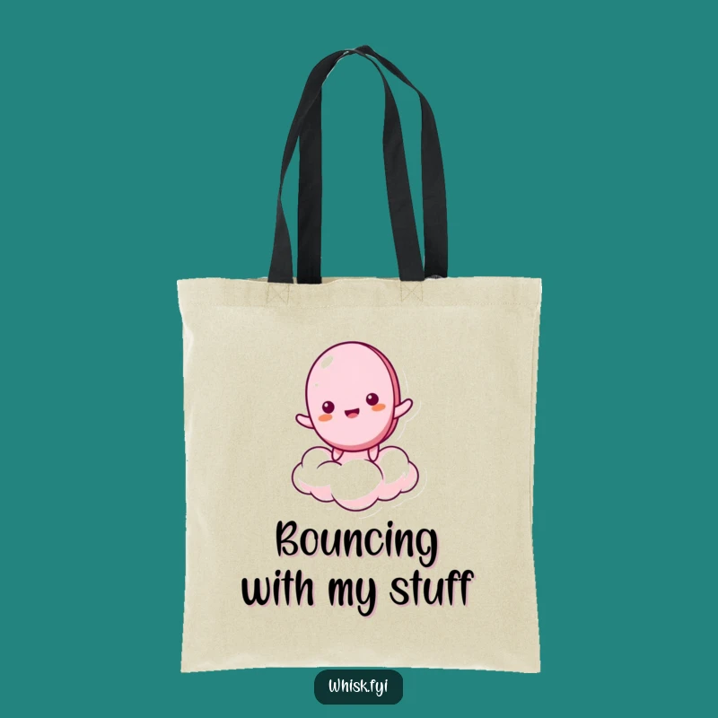 Funny Giddy Macaron Tote Bag - Whimsical & Hilarious Everyday Carry