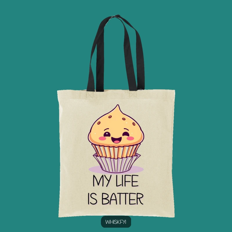 Funny Muffin Tote Bag: Carry Your Joy with this Cheerful Baked Treat Accessory